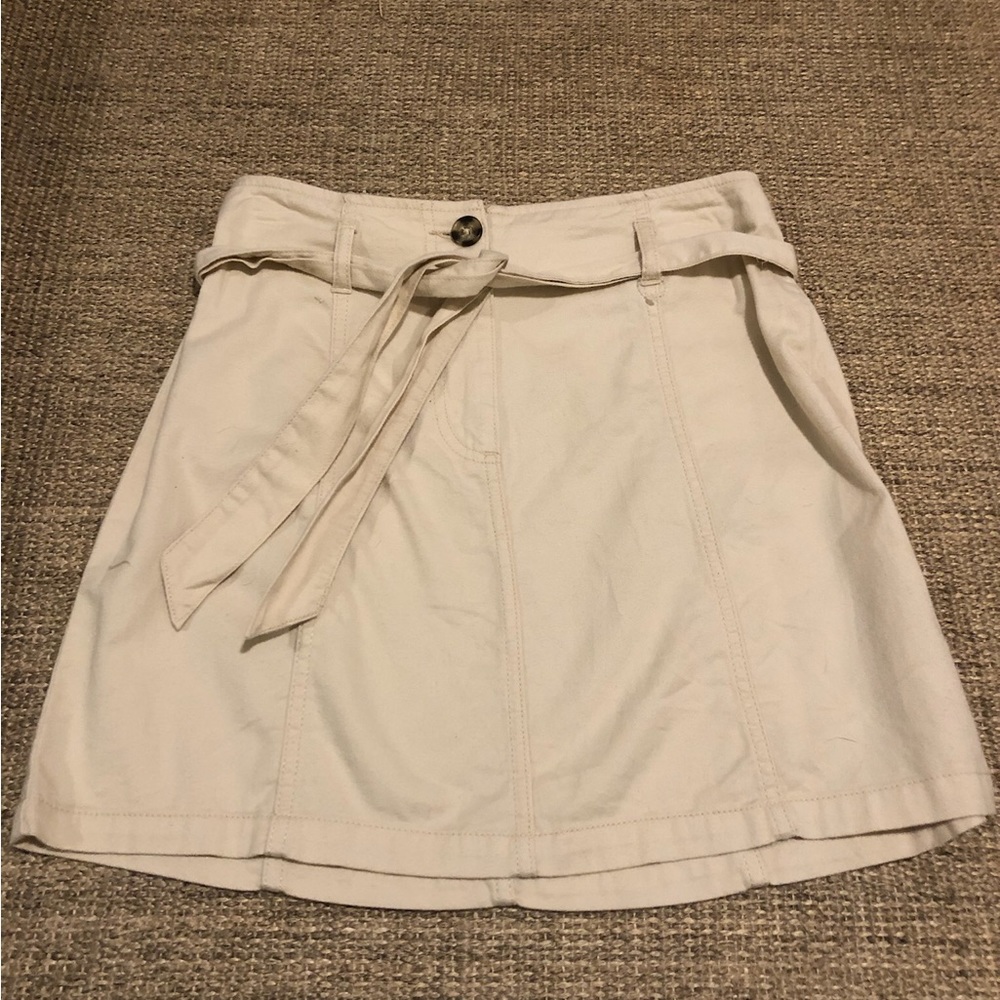 white/cream colored skirt